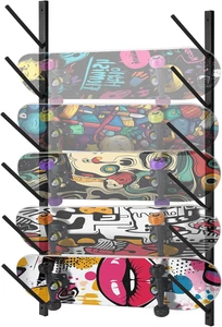 Skateboard Rack, Skateboard Wandhalterung, Snowboard Rack, Skateboard Display Halter - Bild 1 von 12