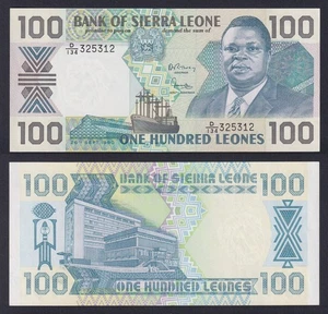 Sierra Leone 100 Leones Banknote 1990 P.-18c FDS/UNC - Picture 1 of 1