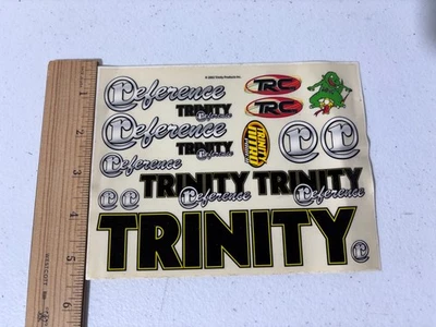 Trinity TRC Vintage 1/10 1/12 RC R/C Reference Sticker Sheet 2002 NEW NOS Old - Image 1 of 3