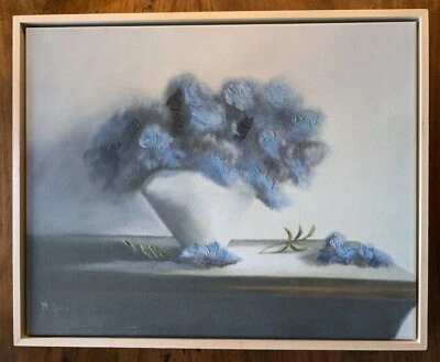 POTTERY BARN Soft Hyacinth Framed Print-40x48"-NEW - Image 1 of 3