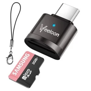 Type C Micro SD/TF Card Reader,High Speed USB C to SD Card without adapter - Picture 1 of 7