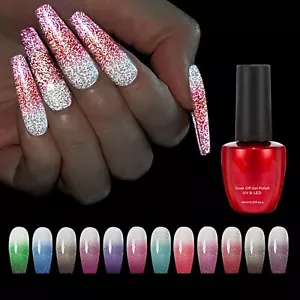 Esmalte de uñas en gel reflectante temperatura cambio de color esmalte en gel esmalte de diamante - Imagen 1 de 55