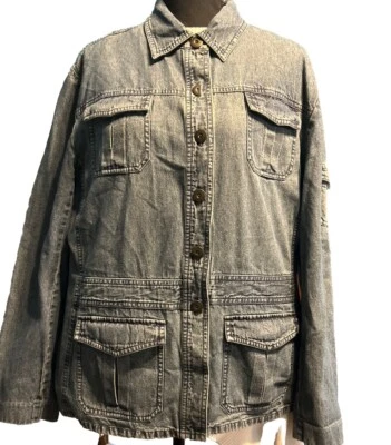 Chaqueta vaquera Mossimo vintage para mujer 100 % algodón talla XL Foto 1 de 4