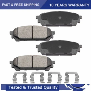 Front Ceramic Brake Pads w/Clips for Subaru Baja Forester Impreza Legacy Outback - Picture 1 of 6
