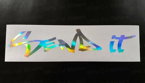 SEND IT Neo Hologram Chrome Funny Novelty Car Wall Vinyl Stickers Decals ref6 - Picture 1 of 5