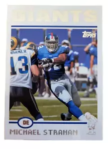 2004 Topps NFL Football Card #141 Michael Strahan New York Giants (Y - Picture 1 of 2