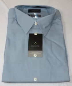 Mens Claiborne Easy Care Microfiber Blend L/S button up shirt Large 16 34/35 - Picture 1 of 3