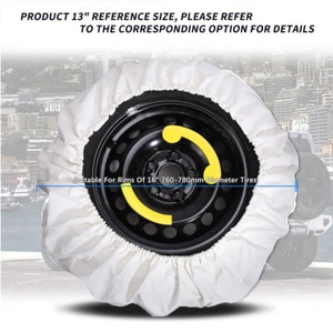 16" White Car Spare Wheel Tire Cover Bag Leather For Toyota RAV4 29" 30" 31" - Picture 1 of 10