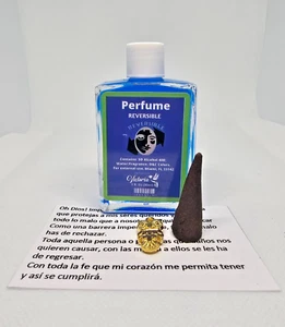 PERFUME REVERSIBLE PARA REVERTIR CONTRARESTAR MALES BRUJERIA LIMPIA - Picture 1 of 5
