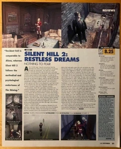 Silent Hill 2 & 3 Preview & Review PAGES Print Ad/Poster Original 2001 & 2003 - Bild 1 von 4