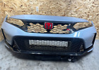 Honda Civic Type R Fl5 23 Oem Front Bumper Cover Panel W/ Grille Emblem Gray 8K