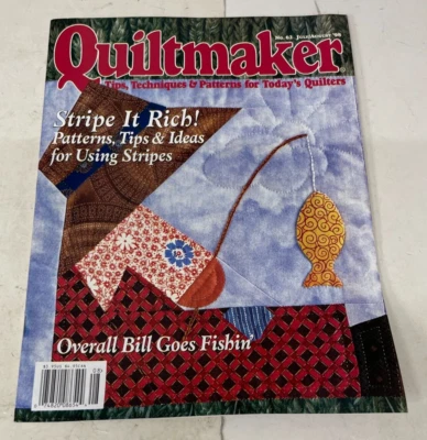 Quiltmaker Magazine July/August 1998 #62 back issues Quilting - Image 1 of 4