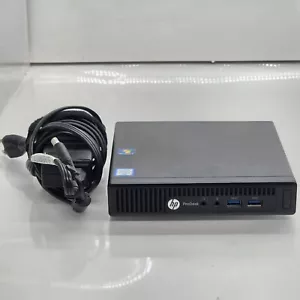 HP PRODESK 400 G2 MINI I5-6500T @ 2.50 GHz 8GB RAM 256GB SATA SSD W10P W\CHARGER - Picture 1 of 8