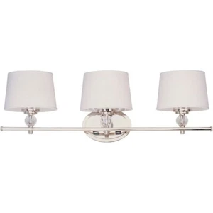 Maxim Lighting Rondo 3-Light Bath Vanity Polished Nickel - 12763WTPN - Picture 1 of 1