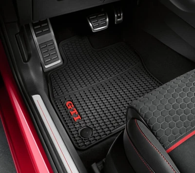 Tappetini in gomma originali Volkswagen VW Golf 7 VII 8 VIII GTI tappetini in gomma - Immagine 1 di 3