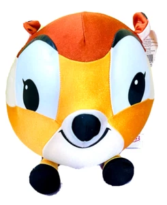 NWT Disney Snugeez Bambi 10" Squishy Round Pillow Microbead Stuffed Animal - Picture 1 of 9