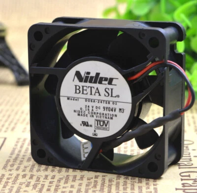 1X NEW Nidec D06A-24TS8 01 24VDC 0.15A 60*60*25MM Cooling Fan Fast Shipping - Image 1 of 3