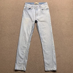Levi's Jeans Boy 18 Reg Blue 502 Taper Light Wash Stretch Denim 27x29.5 - Picture 1 of 16