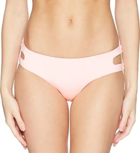Bikini Lab Junior's Standard Cutout Hipster Bikini Swimsuit Bottom, Coral, - Picture 1 of 3