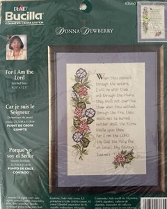 Kit de punto de cruz contado Bucilla para I Am the Lord kit sin abrir Donna Dewberry - Imagen 1 de 4