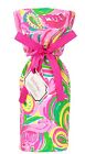 Lilly Pulitzer Wine Tote All Nighter Pink Flaming Gold Logo Hostess Party Gift