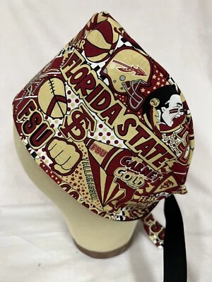 Men/Women Surgical Scrub Cap Lined Florida  100% Cotton - Image 1 of 3