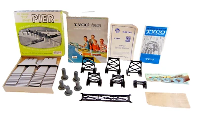 HO Scale Train Bridge Piers Pillar Risers Track Supports,Trestle  Lot  Vtg X1588 - Image 1 of 4