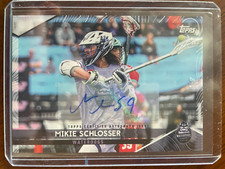 Mikie Schlosser 2022 Topps Premier Lacrosse League PLL Auto Card #192 