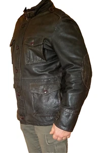 Lederjacke, vintage Kutscherjacke, Oldtimer-, Gr56-braun - Bild 1 von 6