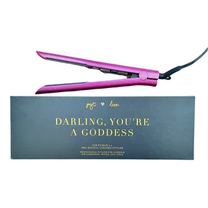 PYT ION FUSION 2.0 PRO DIGITAL CERAMIC STYLER - MAROON (New in Box) MSRP $300 - Picture 1 of 4