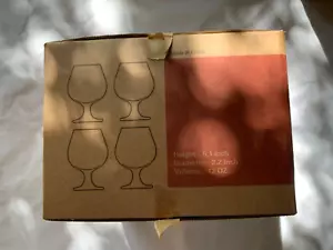 Luxa Crystal Small Brandy Snifter 12 oz set of 4 - Picture 1 of 3