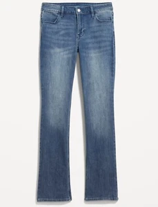 Old Navy Mid-Rise Wow Boot-Cut Jeans - Medium Wash Ladies Size 8 - Picture 1 of 6