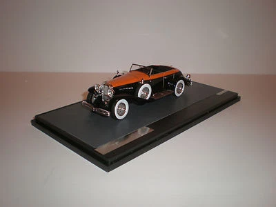 1/43 Matrix 1936 Duesenberg Model J Riviera Phaeton  black w/ orange - Image 1 of 4