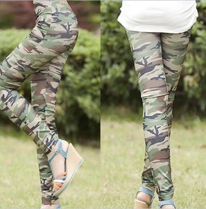 Strumpfhose Leggings Camouflage Camouflage Damenhose Stretch - Bild 1 von 1