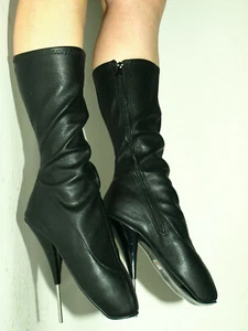 Promotion ! High heels kunstleder ballet  boots size 41-47  heel 20cm POLAND - Bild 1 von 4