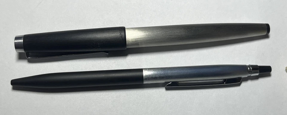 Lamy Kugelschreiber/ Füller Set - Edelstahl (Silber) - IBM - Guter Zustand, 80er - Bild 1 von 4