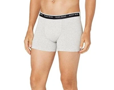 BOSS Hugo Boss 188254 Mens Comfort Boxer Brief Light Grey Melange Size Large - Image 1 of 3
