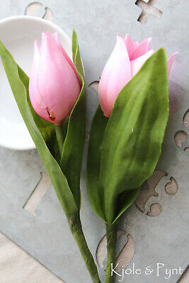 (1,80€/St) 2 Hübsche Naturnahe Tulpe 🌷 16cm ROSA Seidenblume Frühling • 3.60€