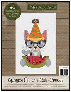 Kit prefundido de tela Feline Drive SOMBRERO EN UN GATO corte láser June Sphynx - Imagen 1 de 4
