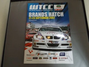 2007 BRANDS HATCH PROGRAMME - WTCC WORLD TOURING CARS SIGNED BY ALEX ZANARDI - Picture 1 of 2