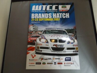2007 BRANDS HATCH PROGRAM - WTCC WORLD TOURING CARS SIGNED BY ALEX ZANARDI - Bild 1 von 2