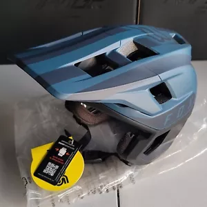 Fox Racing Dropframe Pro MTB Bicycle Downhill Helmet Two Tone Indigo Medium M - Picture 1 of 12