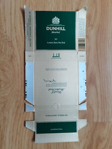 opened empty cigarette hard pack--84 mm-Germany-Dunhill