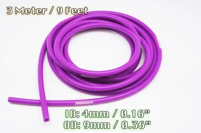 3 METRE PURPLE SILICONE VACUUM HOSE AIR ENGINE BAY DRESS UP 4mm - Image 1 of 4