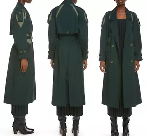 KENZO Bi-Colour Belted Long Trench Coat Trenchcoat Pine Mantel Jacke Jacket M - Bild 1 von 12