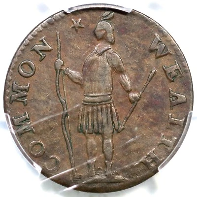 Moneda de medio centavo colonial de cobre de Massachusetts 1788 R 1-A R-4+ graduación profesional AU 50 1/2 c Foto 1 de 3