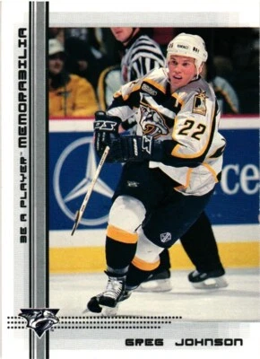 2000-01 In the Game Be A Player Memorabilia Greg Johnson #338 Predators Mint - Image 1 of 2
