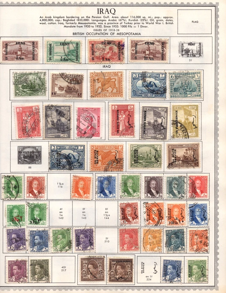 MIDDLE EAST 1918–1960s COLLECTION OF 500+ STAMPS MINT & USED - Image 1 of 4
