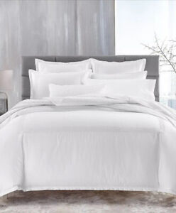 Hotel Collection Chain Link KING Duvet Cover+2King Pillowcases White/ White