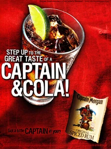 CAPTAIN MORGAN RUM AD #40 RARE 2005 OUT OF PRINT - Picture 1 of 3